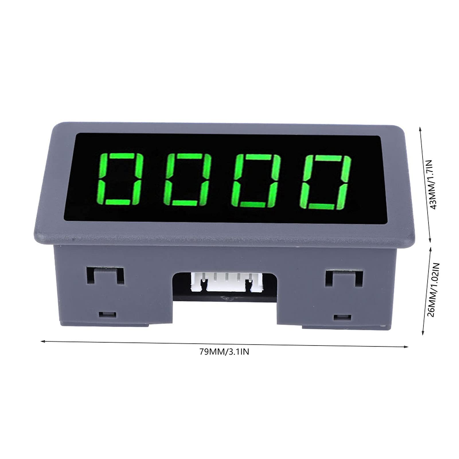 Tachymètre de moteur LED à 4 chiffres vert Capteur de proximité à effet Hall Capteur magnétique Compteur de mesure de vitesse de régime + NPN Capteur de proximité à effet Hall (Tachometers)