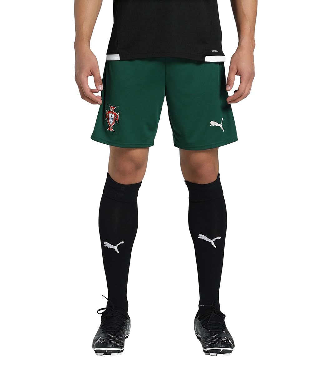 Puma Men's Green/Almond Portugal Home Shorts 2025 Adults S