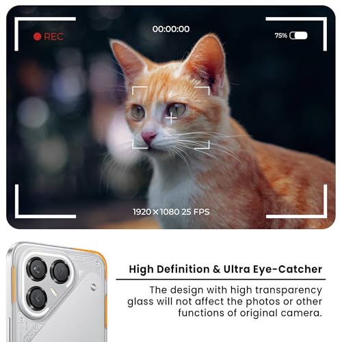 Image of ArmourPro Camera Lens Protector for Tecno Pova 7 Pro (6.78 Inches) Tough HD Individual Aluminum Alloy Rings 9H Camera Cover, Scratch-Resistant,Camera Lens Protection| Black, 1 Pack
