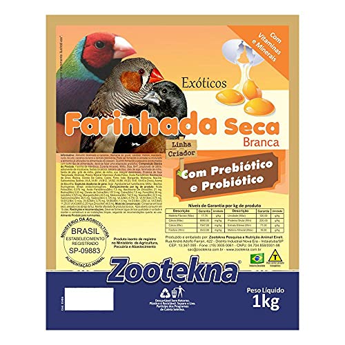 Farinhada Seca Premium Branca FSO-50 Zootekna – 1kg
