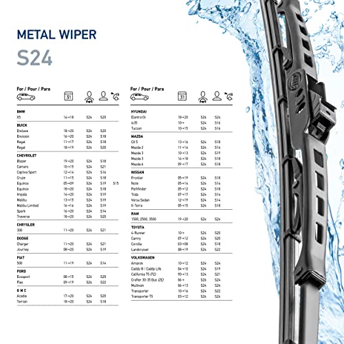 Image of HELLA 9XW398114024 Standard Wiper Blade, 24 inch, Single