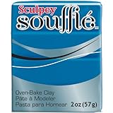 Polyform SU6-6063 Sculpey Souffle Clay, 1.7 Ounce, Lagoon
