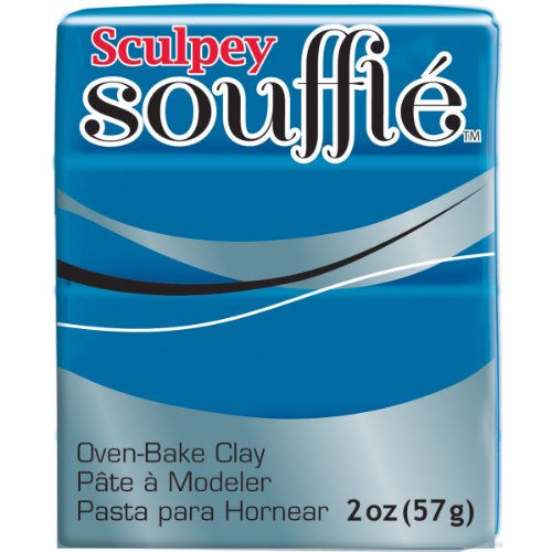 Polyform SU6-6063 Sculpey Souffle Clay, 1.7 Ounce, Lagoon