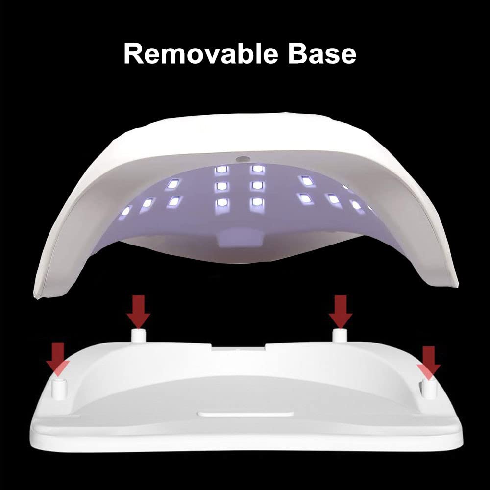 Amazon.co.jp: UV LED ネイルランプ 両手用 プロフェッショナル 72W UV