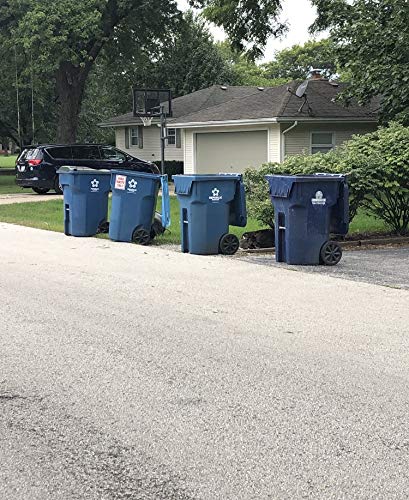 Yard Waste Only Decal Sticker for Garbage Cans and Containers - 6 Inches x 8 Inches (4 Pack) - Thumbnail 3