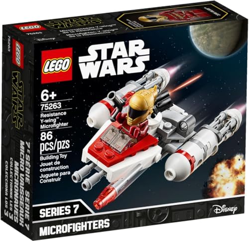 LEGO Star Wars - Microfighter: Ala-Y de la Resistencia, Juguete de la Película Guerra de las Galaxias Episodio 9, con Torreta Giratoria, Incluye Minifigura de Zorii Bliss (75263)
