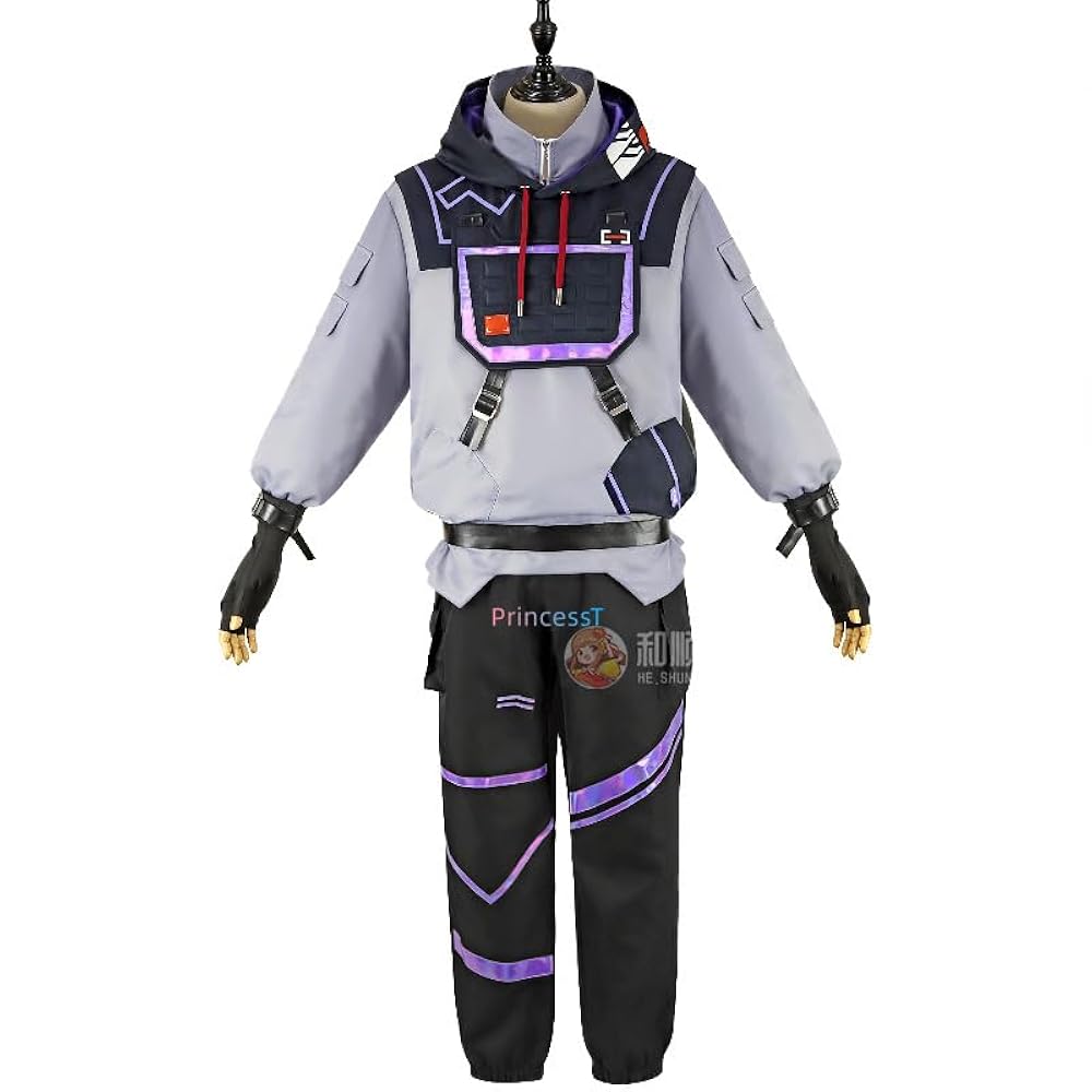 VALORANT アイソ コスプレ衣装 ウィッグ 靴付き VALORANT ヴァロラント アイソ コスプレ衣装