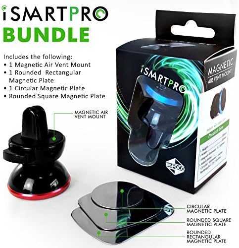 Car Mount Cell Phone Holder - Car Vent Mount & Phone Holder for Smartphones Including iPhone 7/7 Plus/6/6 Plus/6S, Galaxy S7/S7 Edge/S6/ S6 Edge (Blue)