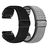 【Fácil de Instalar y Cómodo de Llevar】Nuestra correa elástica de 22mm cuenta con conectores metálicos en ambos extremos. Simplemente abróchala ligeramente para fijar el reloj y evitar que se afloje o se caiga durante el ejercicio.