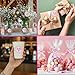 500 Pcs Thank You Stickers Roll – 1.5” Pink Round Labels with Purple Hot Stamping Foil Script & Heart Design, Elegant Small Business Packaging Stickers for Bags, Boxes, Envelopes & Party Favors