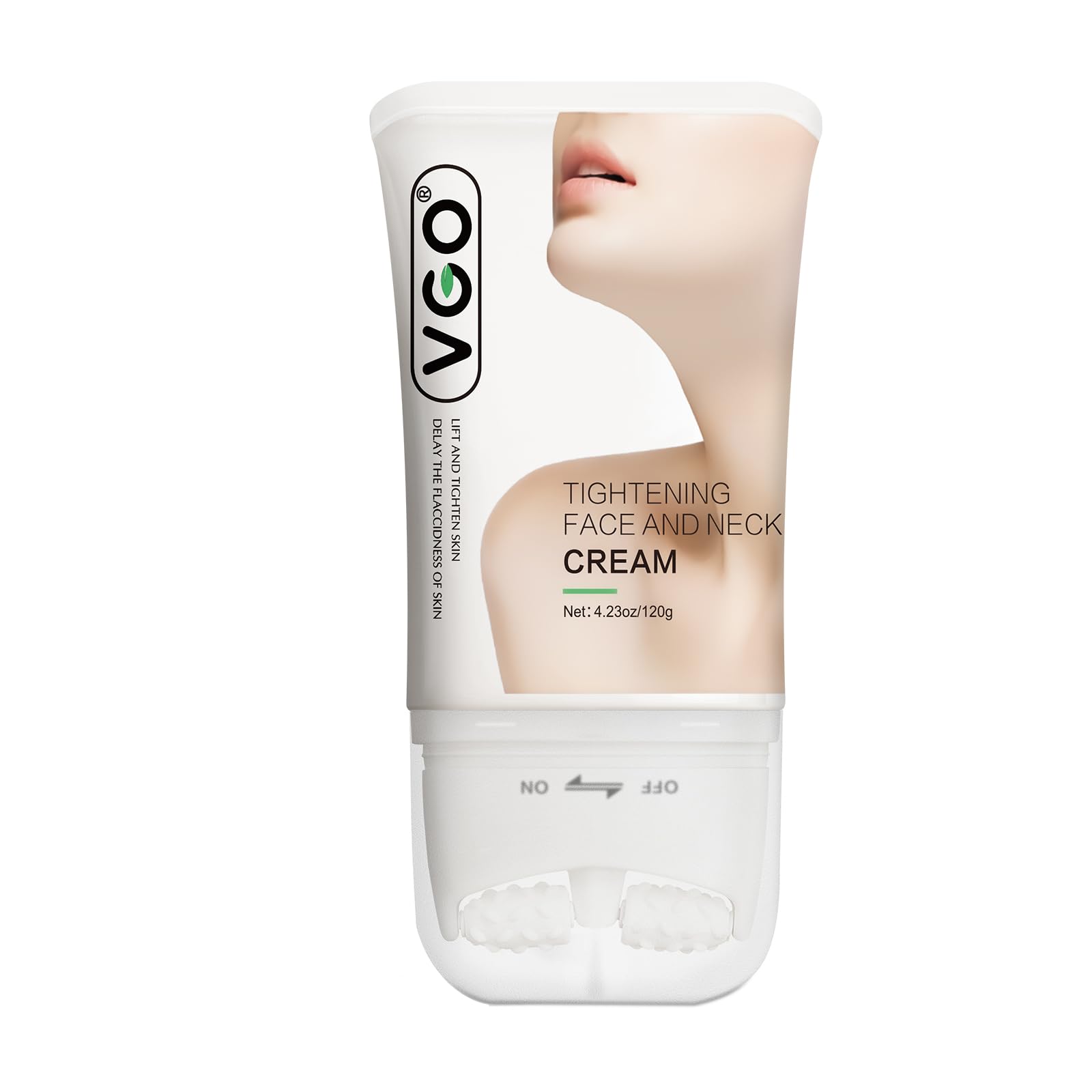 VGO Tightening Face And Neck Collagen Cream - Antioxidants Correction And Soothe The Skin, Tighten Skin, with Hyaluronic Acid, Retinol, Peptides, Vitamin C, Niacinamide – Vegan, 4.23 OZ