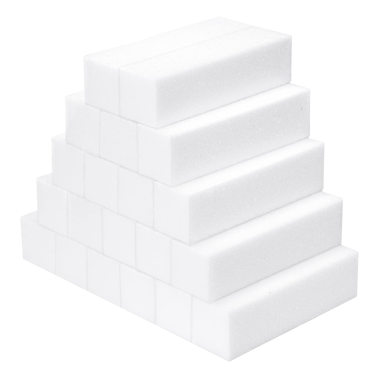 Nail Buffer Block, 20 Pcs Buffer Nail Buffer Square Sponge Nail File for Nail Salons, DIY Nail Art at Home