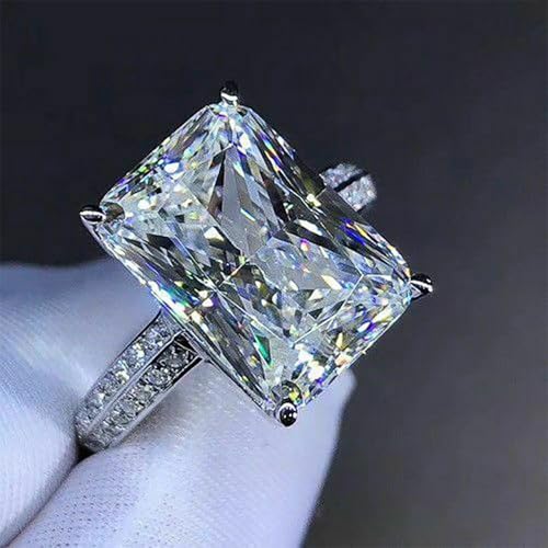Gorgeous Cubic Zirconia Crystal Wedding Band Jewelry Female Engagement Ring
