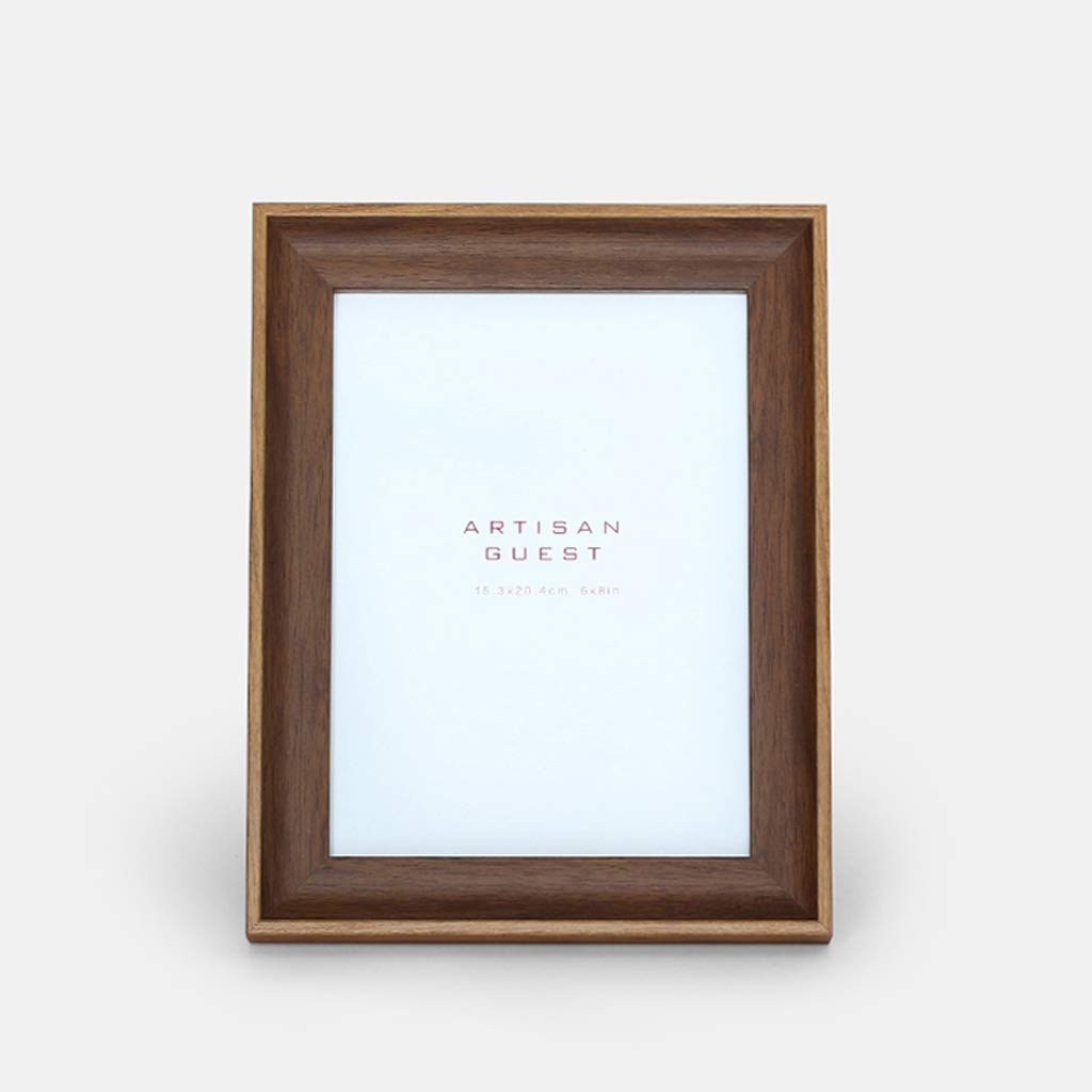 MOBYGKFY Picture Frames Pack Rustic Wood Pattern High Definition Glass for Tabletop Display and Wall mounting Photo Frame
