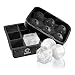Whiskey Ice Cube Trays Set By BobyChef - Silicone Cube and Balls, Professional Food Grade Silicone - Sphere Ice Maker & Large Square Mold - Flexible & Reusable - Cool Drinks, Liquids or Popsicles