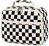 Bluboon Kids Girls Lunch Bag Insulated Lunch Box for school Corduroy Lunch Cooler Organizer School Kids Lunch Tote