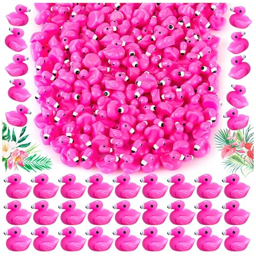 YEAMLTE Mini Flamant Rose en Résine, 50 Pièces de Figurines Miniatures Rose, Décoration Animaux, Mini Flamants Roses, pour Maison et Aquarium, DIY,...