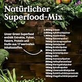NATURE LOVE® Green Superfood - 300g - 15 Superfoods und 2 Vitalpilze - u.a. mit Gerstengras, Spirulina & Moringa - Greens Pulver ohne Aromen, Süßstoffe oder zugesetzten Zucker - vegan & laborgeprüft