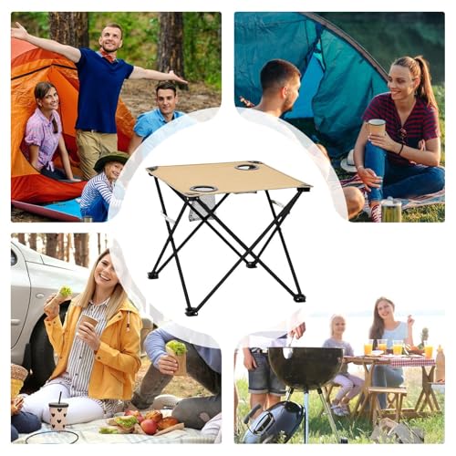Table de camping pliable compacte pour éviter de renverser vos boissons