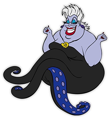 LITTLE MERMAID URSULA sticker decal 4' x 4'
