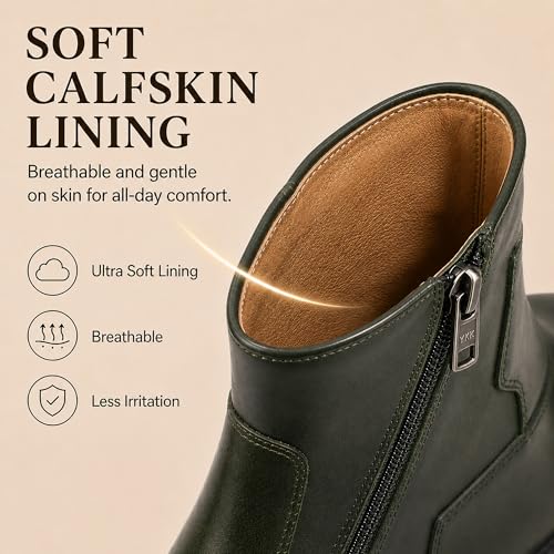 Image of Men's Premium Leather Chelsea Boots | Double Elastic Gussets & Breathable OrthoLite Anti-Odor Insoles | Slip-Resistant Rubber Outsole, Leather Lined for All-Day Comfort (Casual & Work)