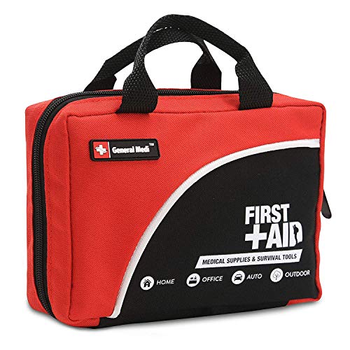 First Aid Kit -160 Pieces Compact and Lightweight - Including Cold (Ice) Pack