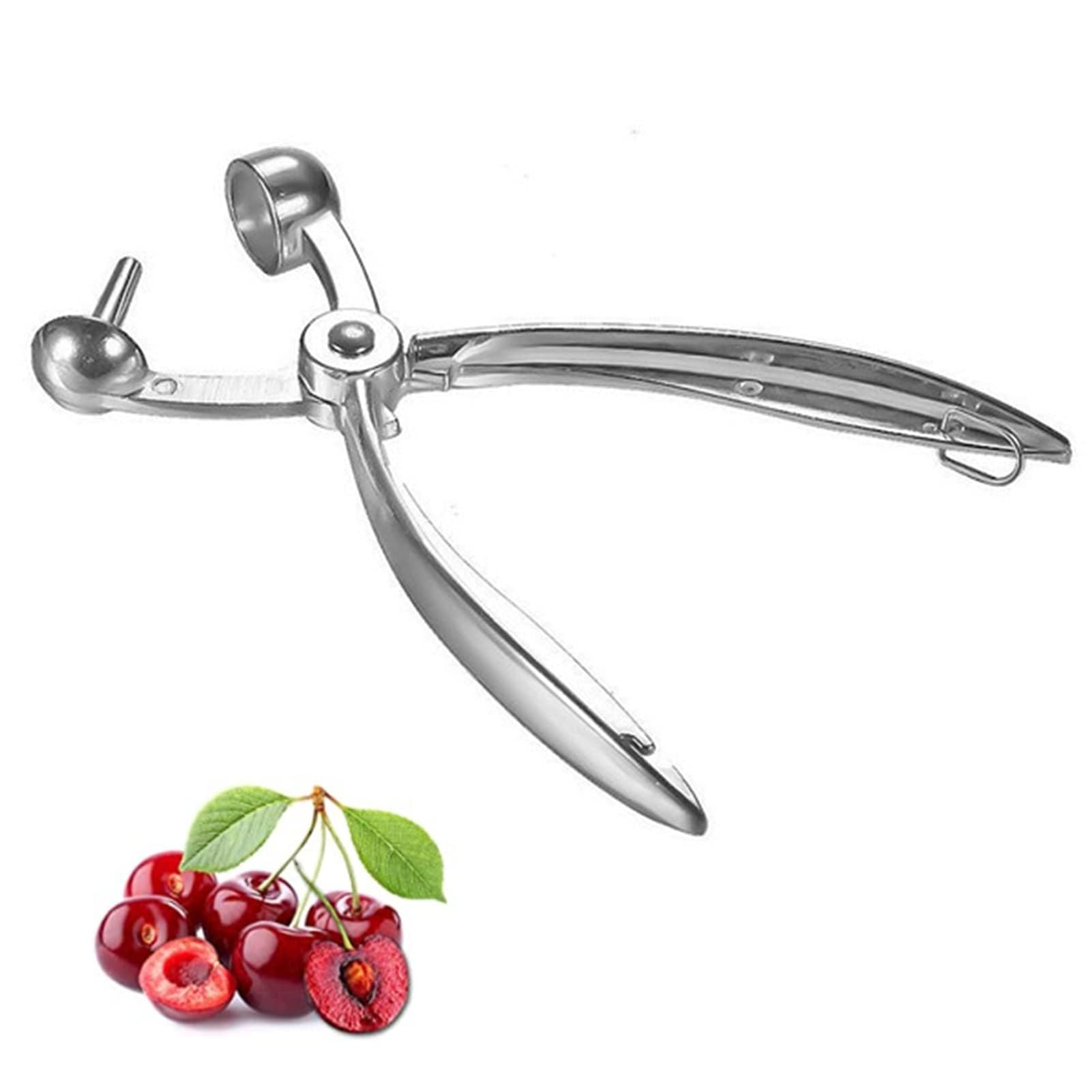 Dénoyauteur En Inox 304 Avec Base Antidérapante - Pour Cerises, Dattes, Olives - Mécanisme à Ressort