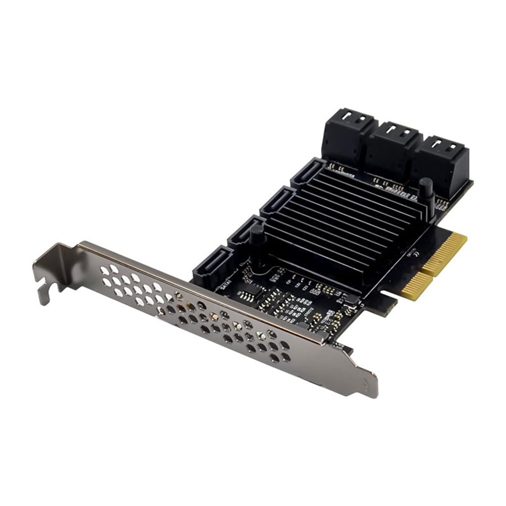 Tarjeta de expansión PCI 3.0 adaptador convertidor SATA3 de 10 puertos PCIe de 6 Gbps 7