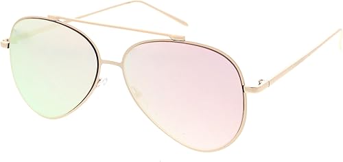 Gafas de sol de aviador de gran tamaño con espejo plano de 2283in Gafas de sol de aviador de gran tamaño con espejo plano de 2283in