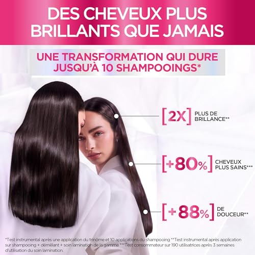 L'Oréal Paris - Laminierungspflege 5 Minuten - Haarmaske für dunkles Haar - Mangel an Glanz - Glykolsäure - Haarpflegeprotokoll - Elseve… – Ansicht 5