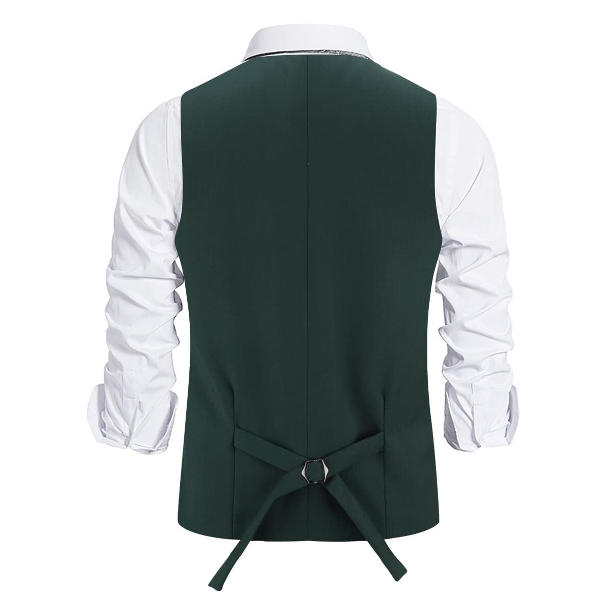 Allthemen Gilet da Uomo Slim Fit con Scollo a V Gilet senza Maniche per Matrimoni d'Affari