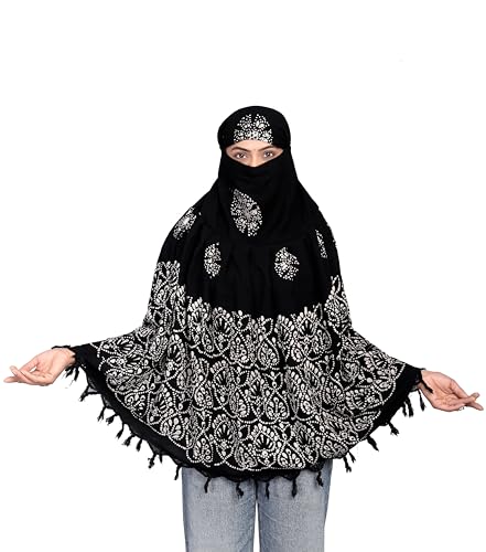 Image of Cotton Long Scarf Cum Mask Scarves Usable for Vehicle Driver | White Printed Design Fabric | Universal Size | Soft & Breathable Sun Protection | For Girl & Women