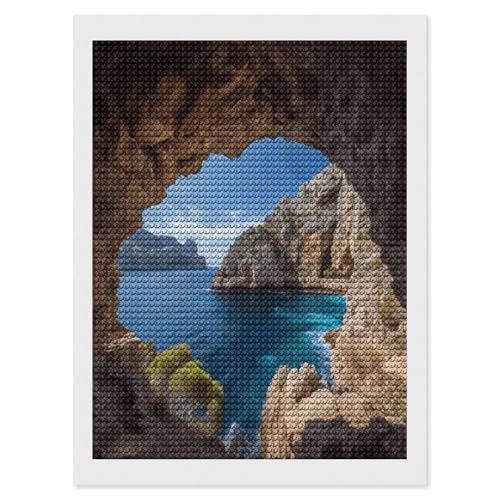 Kit de pintura de diamantes redondo para crear un cuadro personalizado brillante