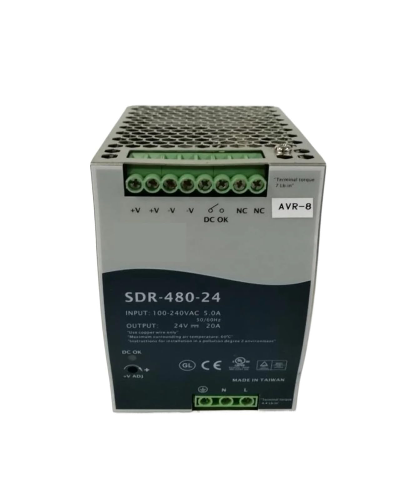 ANERTQUIH SDR-480 24/48V Rail DC Switching Power Supply 480W