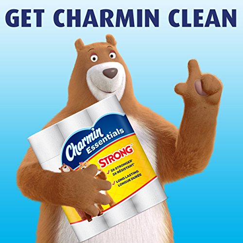 Image of Charmin Essentials Strong Toilet Paper, 1-Ply, Giant Rolls, 48 Count