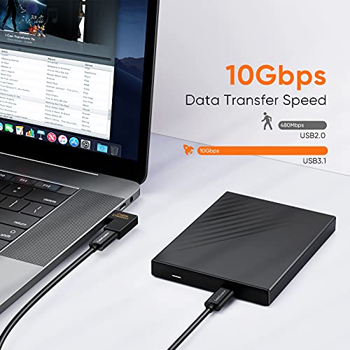 Cablecreation Usb C Male To Female Adapter(3A/10G), Right&Left Angled 90 Degree Usb 3.1 Type C Male To Female Extension Adapter For Macbook Pro, Surface Book 2, Galaxy S22/S10/S9/S9 #TOP2