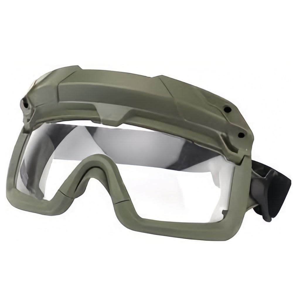 V3COOGOGEAR Tactical Split Two Modes Goggles Compatible with Airsoft Fast Helmet Paintball Hunting Field Outdoor(Green)