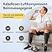 Comfytemp Kabelloses Beinmassagegerät（2 Stück ）Luftkompression Massage mit Heizung für Beine Waden Unterschenkel, 45x33cm Massagegerät mit DIY, Kontrolle per Knopfdruck und App 2500mAh Akku