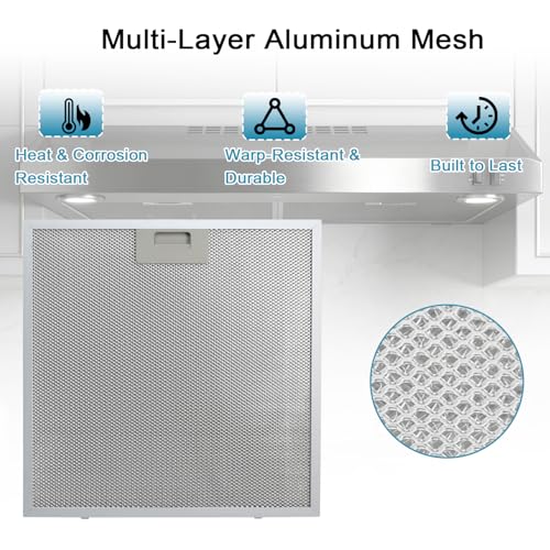 LENGSHIKEJI 2PCS 13.75''x13.75'' Range Hood Grease Filters Fits for GE by LENGSHIKEJI - Used condition - Image 3