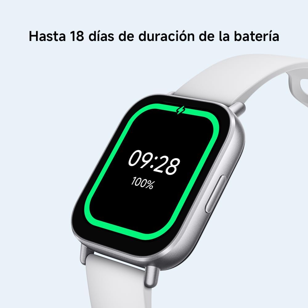 XIAOMI Redmi Watch 5 Active, Llamadas Bluetooth, Pantalla LCD de 2 Pulgadas, Monitor de frecuencia cardíaca, 140 Modos Deportivos, hasta 18 días de autonomía, Plata 6