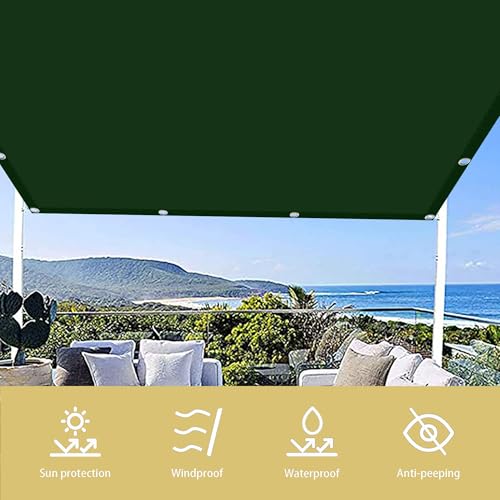 Voile d'ombrage rectangulaire imperméable haut de gamme 150x320cm vert