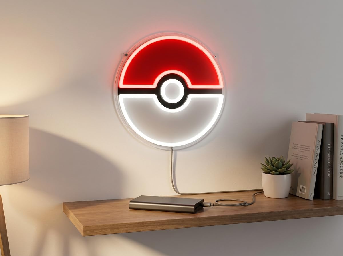 Amazon.co.jp: Ukonic ポケモン ポケボール 大型 LED ネオンウォール