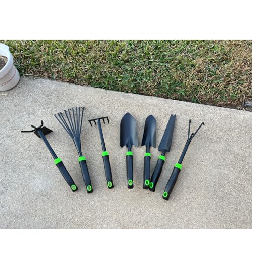 Set de utensilios de jardinería de aluminio de 7 piezas miniatura 3