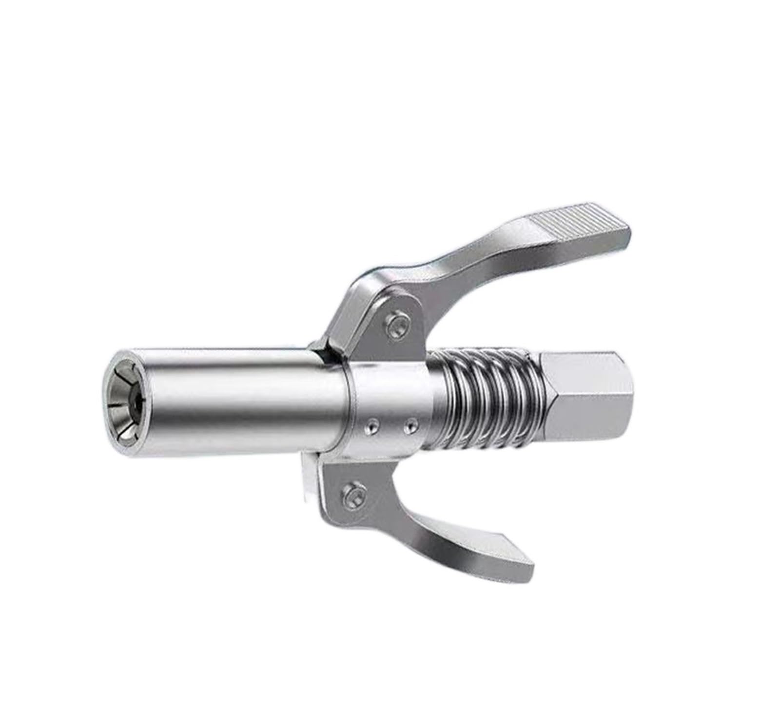 LYMFE Grease Gun,Heavy-Duty Handle Grease Gun Grease Gun Coupler 10000 PSI NPTI/8Quick Release Grease Oil Pump Tip Tool Accessories (Color : Silver)