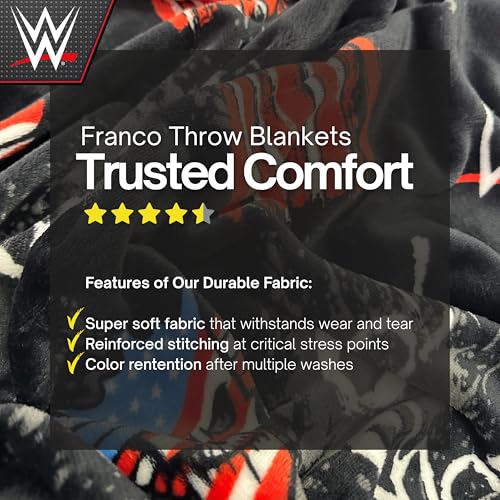Image of WWE Cody Rhodes Main Event Champions Bedding Super Soft Throw Blanket, 70 in x 50 in, (Officially Licensed Product) By Franco
