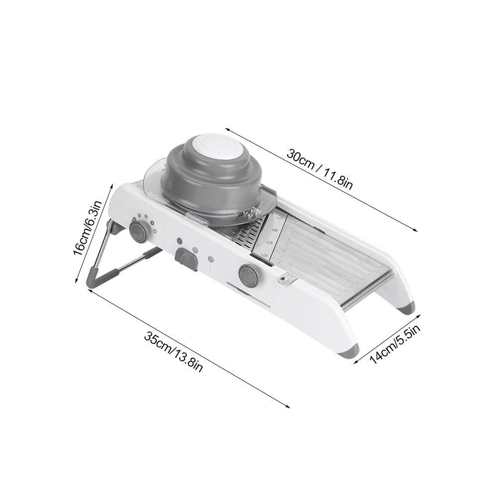 Fdit Cortador Manual de Verduras Rallador de Alimentos de Acero Inoxidable Rebanado Multifuncional Patata Cebolla Chopper Accesorios de Herramientas de Cocina