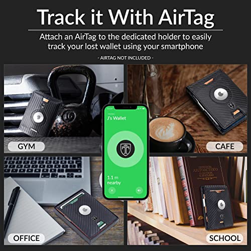 Travando Airtag* Wallet Mens Wallet With Money Clip Air Tag Wallet Card Holder Rfid Blocking Bifold Gifts For Men #TOP1