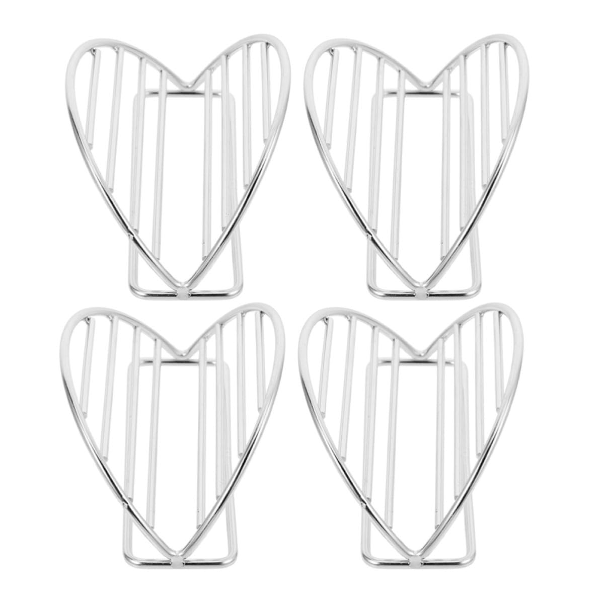 Supports à tacos argenté en acier inoxydable YARNOW | Lot de 4