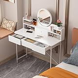 Regalo perfecto para los seres queridos: esta mesa de vanidad simple pero elegante es un regalo ideal para ocasiones especiales como San Valentín, Día de la Madre o Navidad. Ya sea que lo proporcione para un ser querido o mejore su propia estación de maquillaje, seguramente traerá funcionalidad y estilo a cualquier espacio