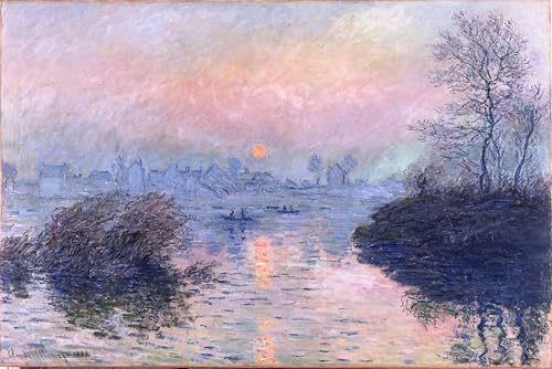 Coucher de soleil sur la Seine poster Monet pour sublimer votre décoration de salon